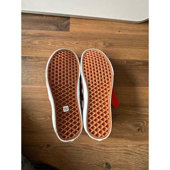 Vans Classic Sherpa Slip-on Checkerboard Pink Flower size 6.5 - Picture 3 of 5